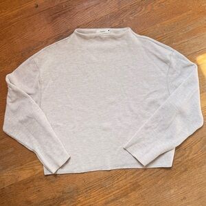 Cropped Mock Neck Sweater